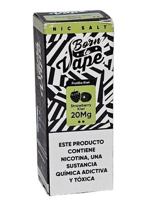 Líquido Juice Nicsalt Born To Vape - Strawberry Kiwi 35mg - 30ml