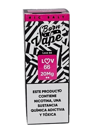 Líquido Juice Nicsalt Born To Vape - Love 66 35mg - 30ml
