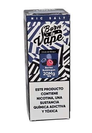 Líquido Juice Nicsalt Born To Vape - Berries Bubblegum 35mg - 30ml