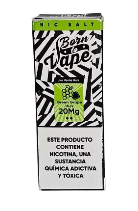 Líquido Juice Nicsalt Born To Vape - Green Grape Huls 35mg - 30ml