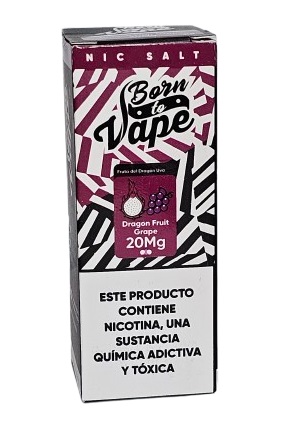 Líquido Juice Nicsalt Born To Vape - Dragon Fruit Grape 35mg - 30ml