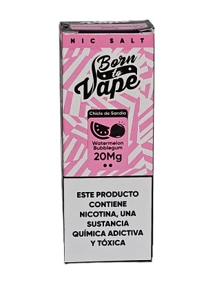 Líquido Juice Nicsalt Born To Vape - Watermelon Bubblegum 35mg - 30ml