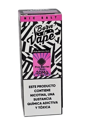 Líquido Juice Nicsalt Born To Vape - Pink Berries Huls 35mg - 30ml