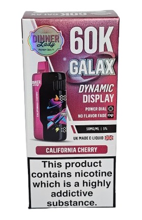 Pod Descartavel Dinner Lady Galax 60.000 puff - California Cherry