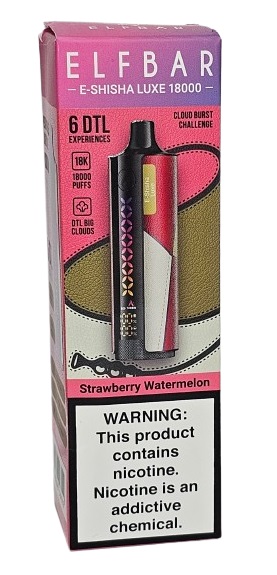 Pod Descartavel Elfbar E-Shisha Luxe 18.000 puff - Strawberry Watermelon