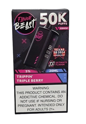Pod Descartavel Flavor Beast 50.000 Puff - Trippin' Triple Berry