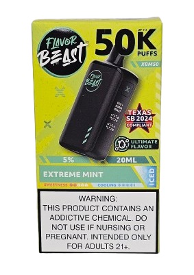 Pod Descartavel Flavor Beast 50.000 Puff - Extreme Mint