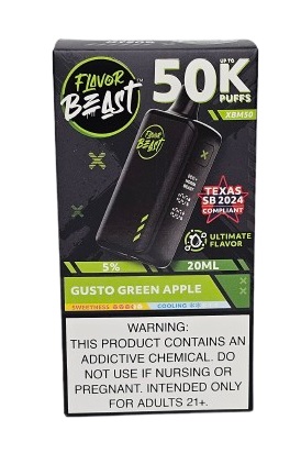 Pod Descartavel Flavor Beast 50.000 Puff - Gusto Green Apple