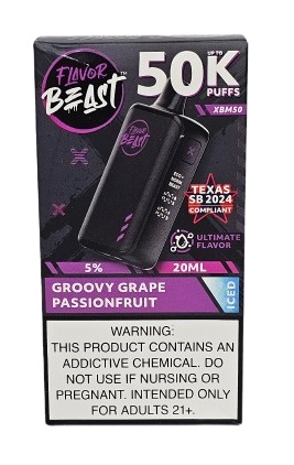 Pod Descartavel Flavor Beast 50.000 Puff - Groovy Grape Passionfruit