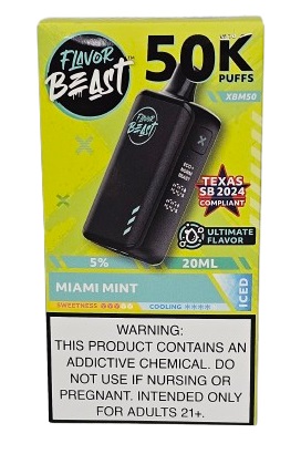 Pod Descartavel Flavor Beast 50.000 Puff - Miami Mint