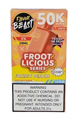 Pod Descartavel Flavor Beast Frootlicious Series 50.000 Puff - Frizzy Peach