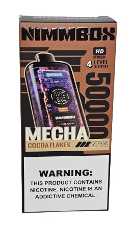 Pod Descartavel Nimmbox Mecha 50.000 Puff - Cocoa Flakes