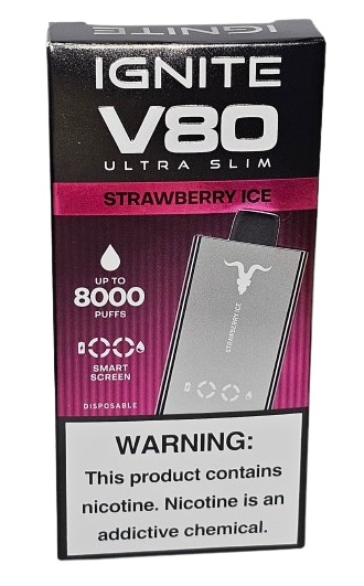 Pod Descartavel Ignite V80 Ultra Slim - Strawberry Ice