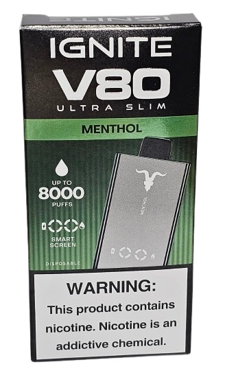 Pod Descartavel Ignite V80 Ultra Slim - Menthol
