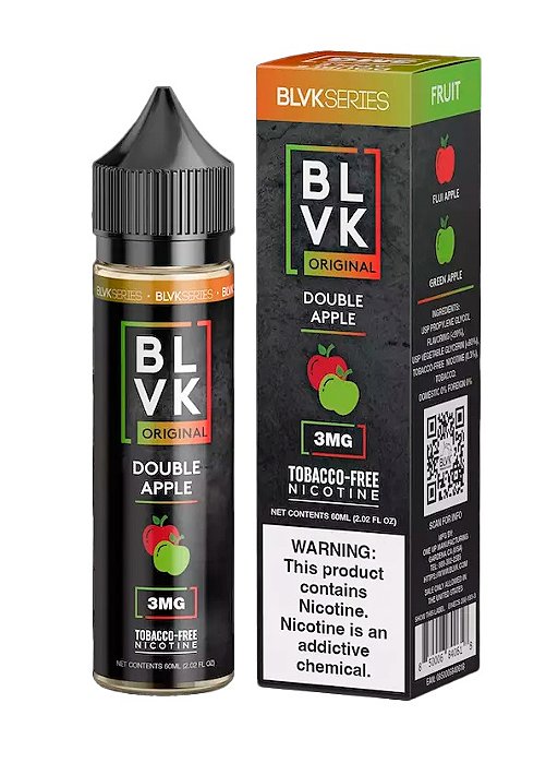Líquido Juice BLVK Original 60ml 3mg - Double Apple