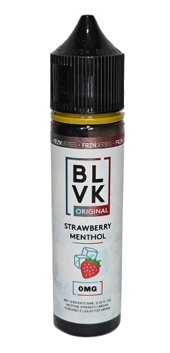 Líquido Juice BLVK Original 60ml 0mg - Strawberry Menthol
