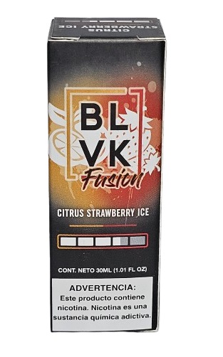 Líquido Juice Nicsalt BLVK Fusion Pod - Citrus Strawberry Ice 35mg - 30ml