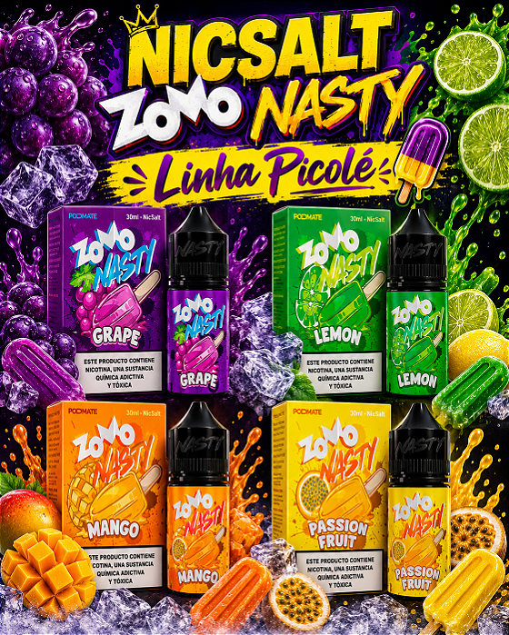 Nicsalt Zomo Nasty 30ml 35mg - Linha Picolé