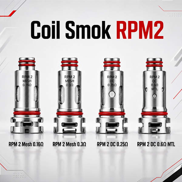Coil Smok RPM 2 - Caixa Com 5 Unidades