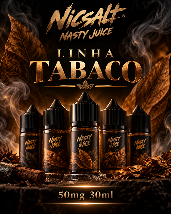 Nicsalt Nasty Juice 50mg 30ml - Linha Tabaco