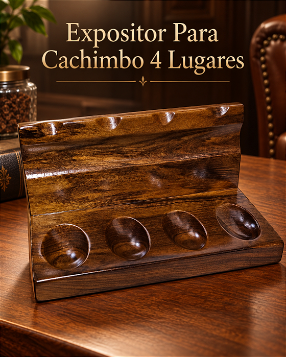 Expositor Para Cachimbo 4 Lugares