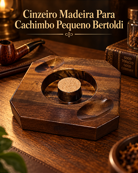 Cinzeiro Madeira Para Cachimbo Pequeno Bertoldi