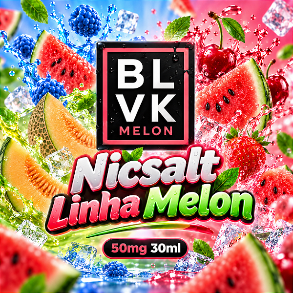 Nicsalt BLVK 50mg 30ml - Linha Melon