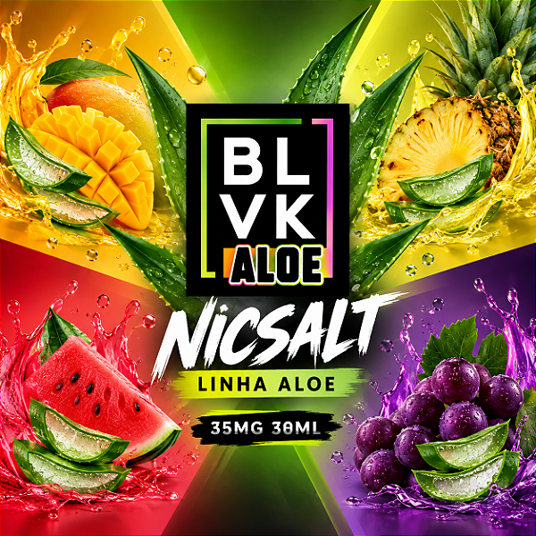Nicsalt BLVK 35mg 30ml - Linha Aloe