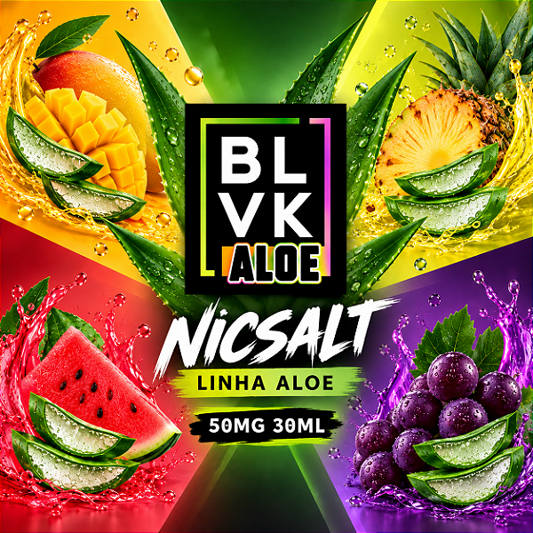 Nicsalt BLVK 50mg 30ml - Linha Aloe