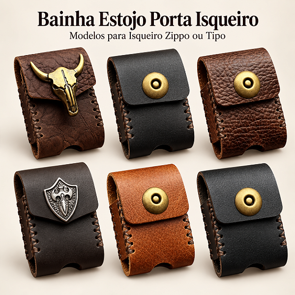 Bainha Estojo Porta Isqueiro - Para Isqueiro Zppo Ou Tipo