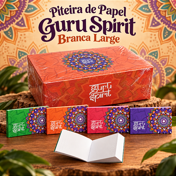 Piteira de Papel Guru Spirit Branca Large