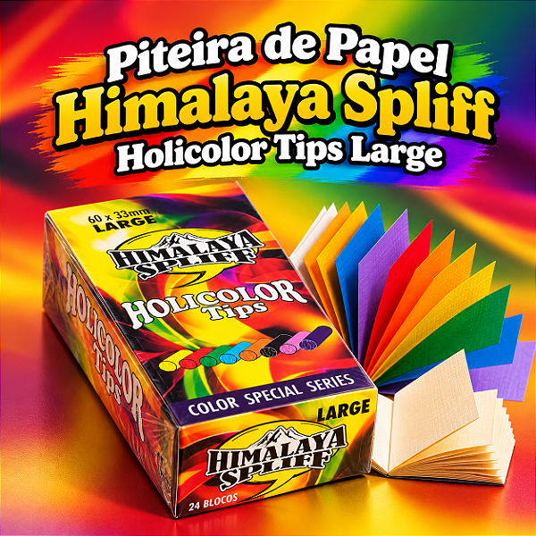 Piteira de Papel Himalaya Spliff - Holicolor Tips Large