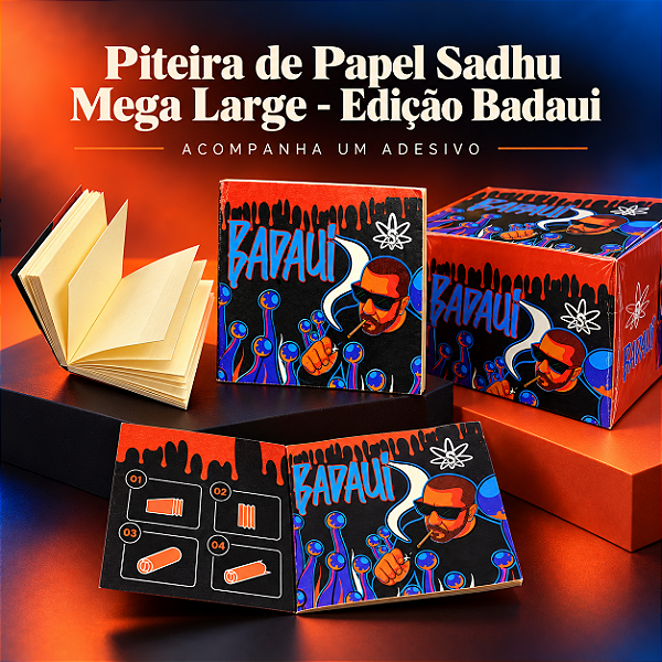 Piteira de Papel Sadhu Mega Large - Edição Badaui