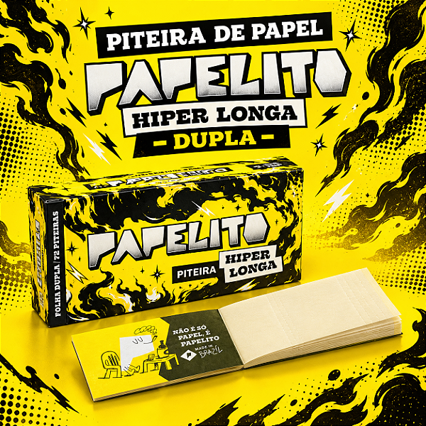 Piteira de Papel Papelito Hiper Longa - Dupla