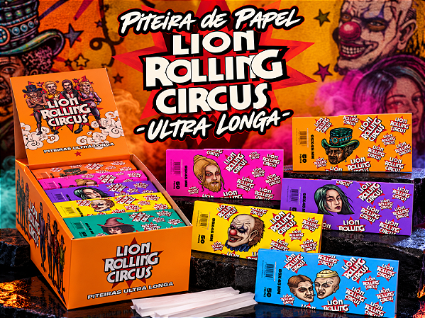 Piteira de Papel Lion Rolling Circus - Ultra Longa