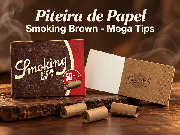 Piteira de Papel Smoking Brown - Mega Tips