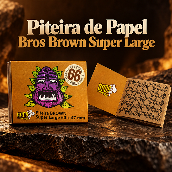 Piteira de Papel Bros Brown Super Large