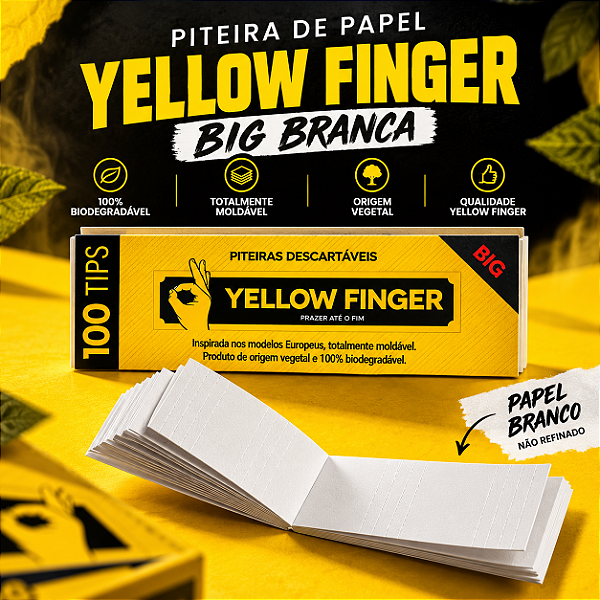 Piteira de Papel Yellow Finger Big