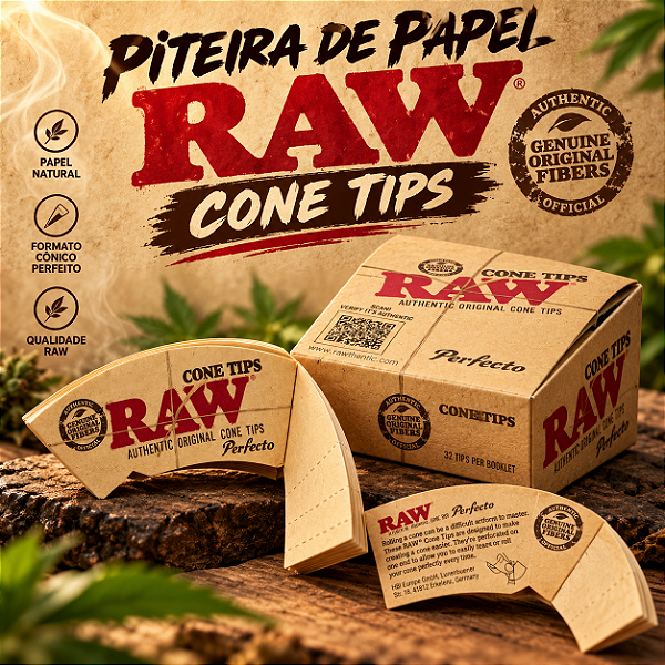 Piteira de Papel Raw Cone Tips