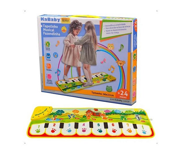 Tapetinho Musical Infantil Colorido - KaBaby