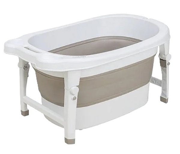 Banheira Dobrável Ofurô Oyster Portátil Infantil Capuccino - Kiddo