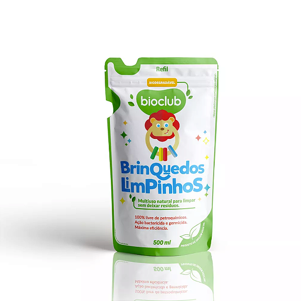 Refil Brinquedos Limpinhos Sache de 500ml - BioClub