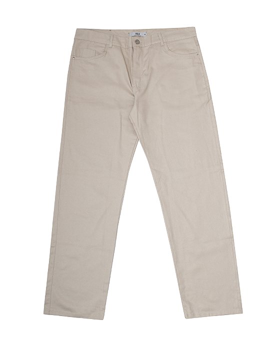 Calça Balão de Sarja Areia