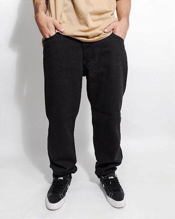Calça Reta Jeans Black
