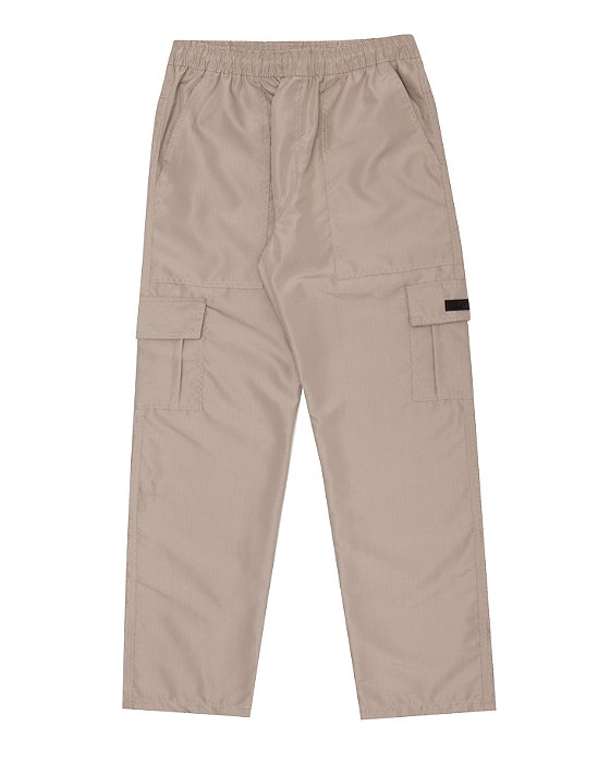 Calça Cargo Rip Stop Bege (borracha)