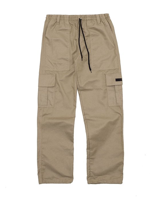 CALÇA CARGO RIP STOP CAQUI (BORRACHA)