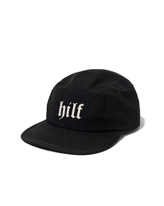 Boné five panel Hilf perfurado (preto)