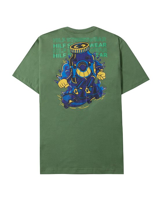 Camiseta Hilf SKATER (verde)