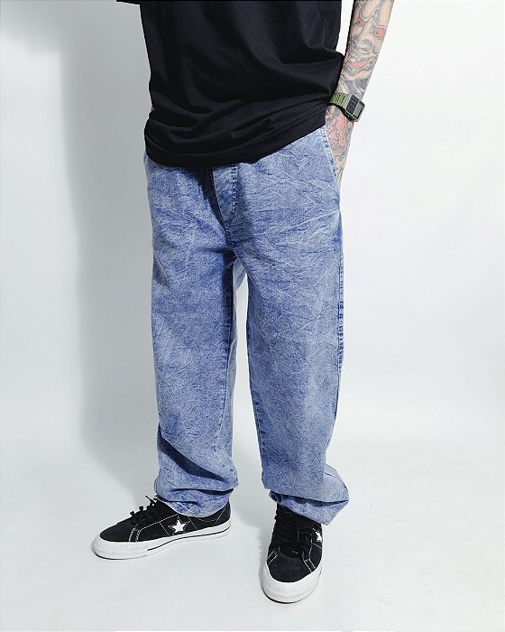 Calça Balão Jeans AZUL (estonada)