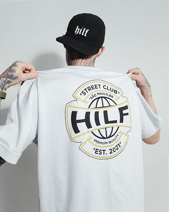 Camiseta Hilf Worldwide (blue glass)